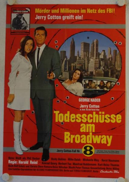 Todesschüsse am Broadway originales deutsches Filmplakat